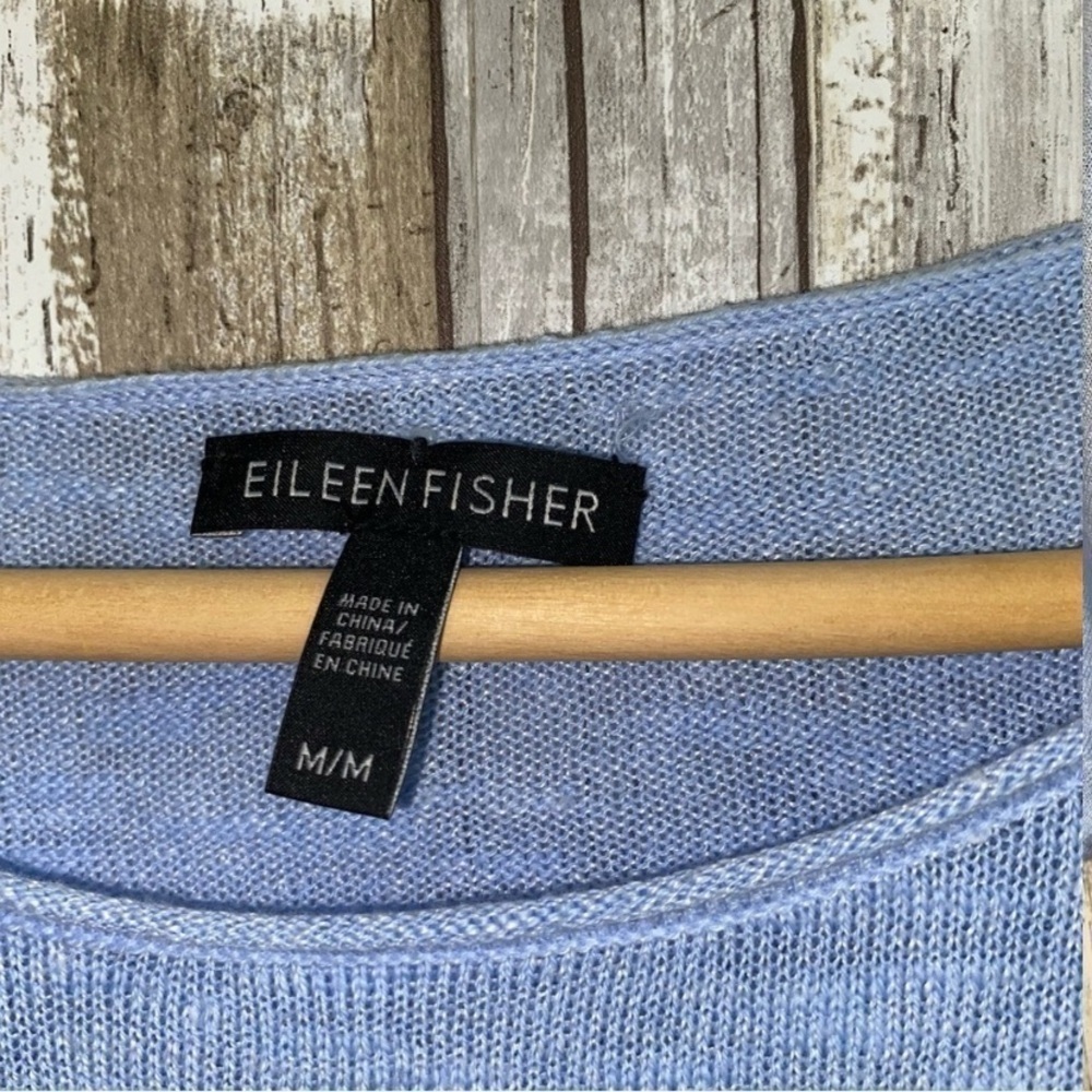 Eileen Fisher Bateau Neck Box Blouse - Picture 4 of 5